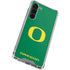 University of Oregon Yellow O on Green Galaxy S24 FE Clear Case